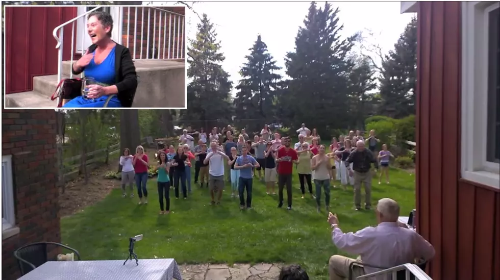 50 People from Five Different States Surprised Their Terminally Ill Friend with a Flash Mob [VIDEO]