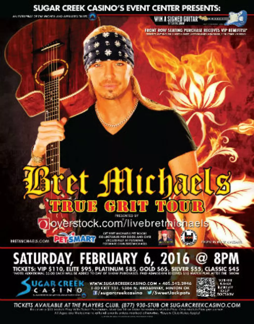 Win a Pair of Free Tickets to see Bret Michaels Live!
