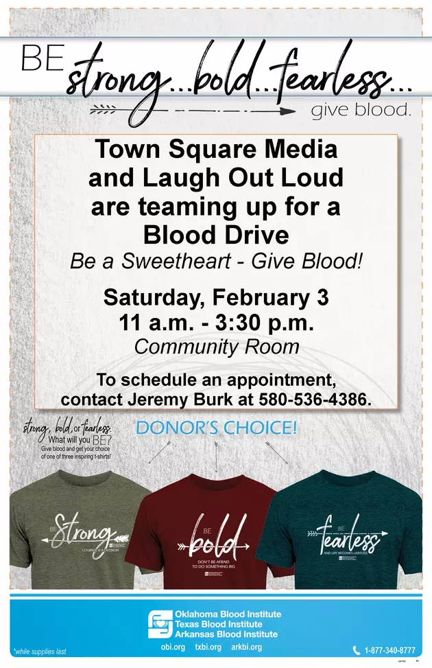 Townsquare Media and Laugh Out Loud to Host Blood Drive
