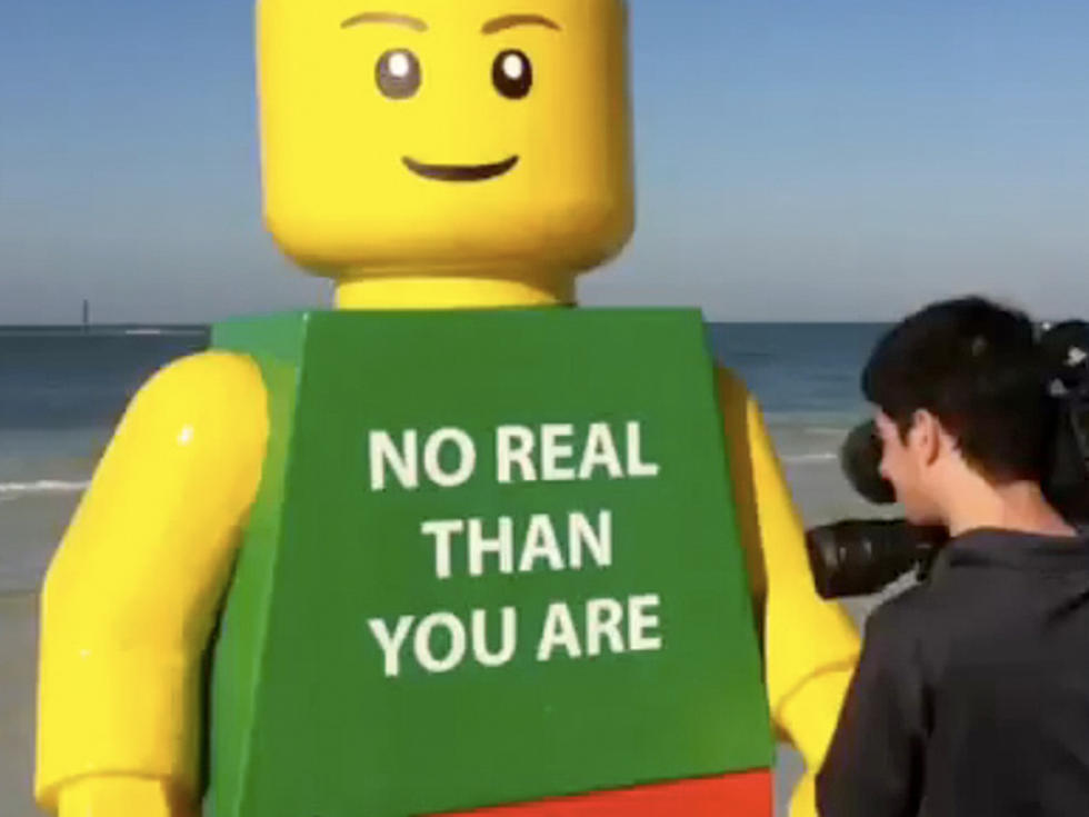 Mysterious Giant LEGO Man Washes Up on Beach [VIDEO]