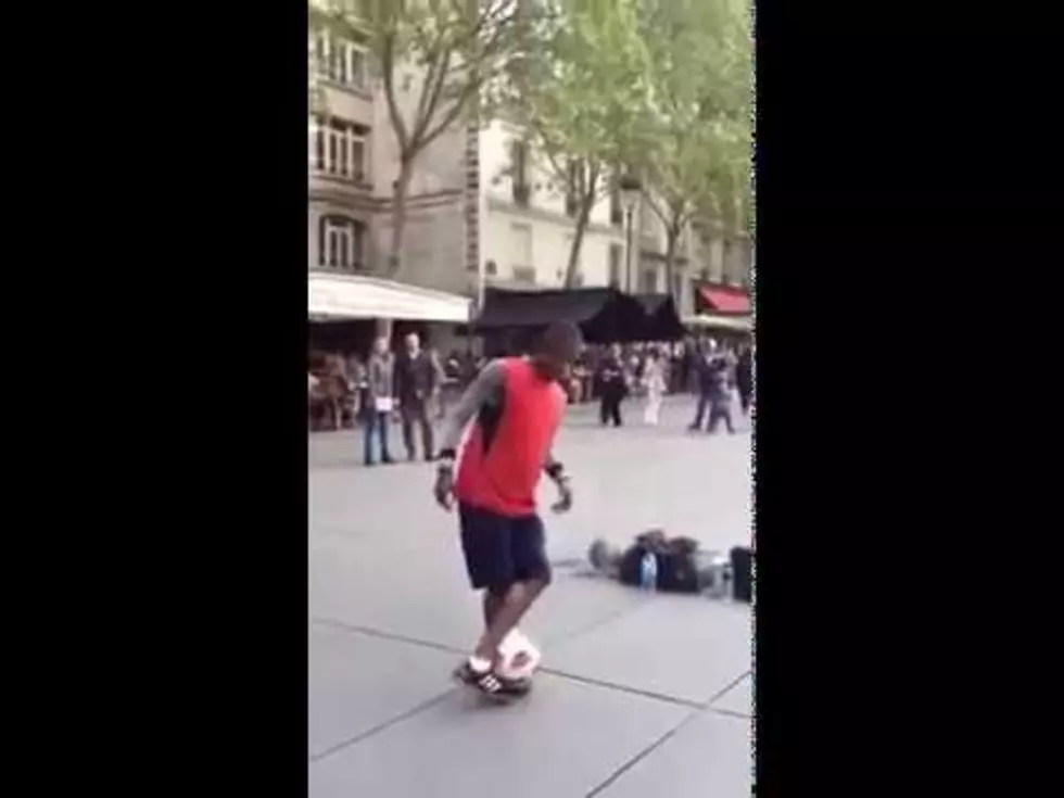 This Street Performer Will Blow Your Mind With Just A Soccer Ball [VIDEO]