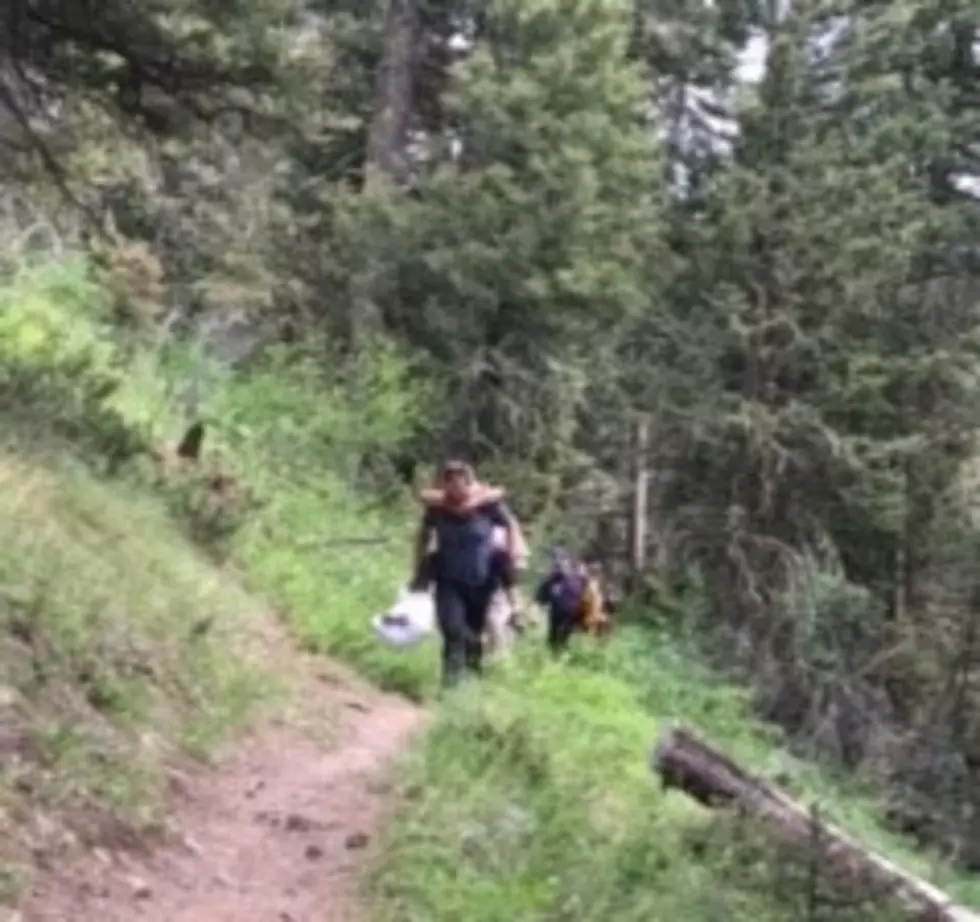 Hiking Rescue Near Sourdough’s Wall of Death on Tuesday