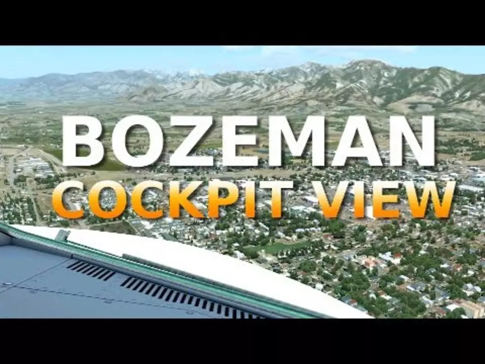 Flying Into Bozeman