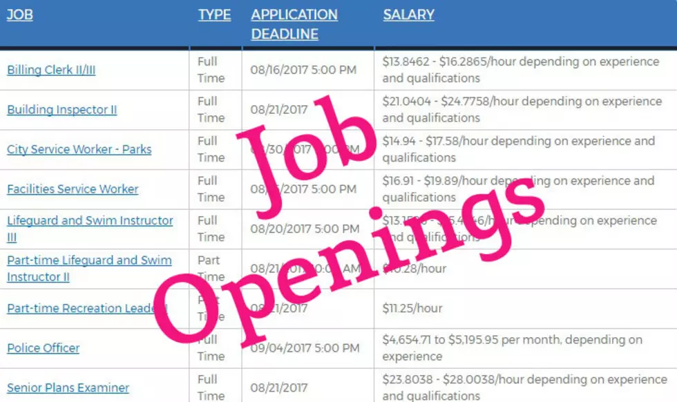 City Jobs Available NOW in Bozeman – How About $17 an Hour or More?
