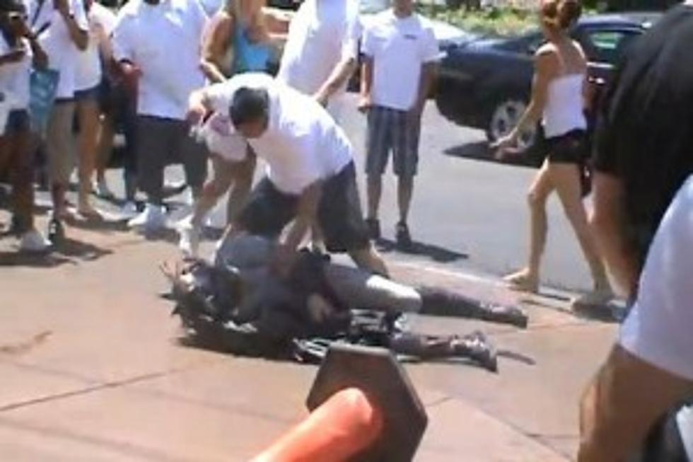 Batman Badly Beaten on Las Vegas Strip [VIDEO]