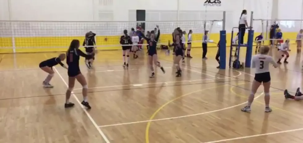 Watch a High School Volleyball Player Use Her Face to Get a Point [VIDEO]