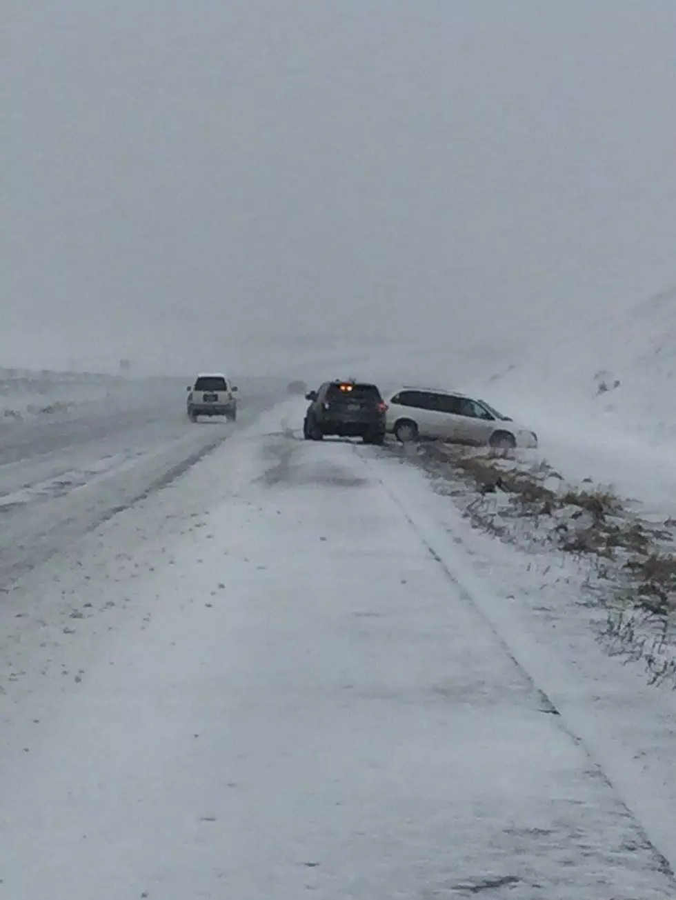 Snow, High Winds Already Causing Accidents on I-82