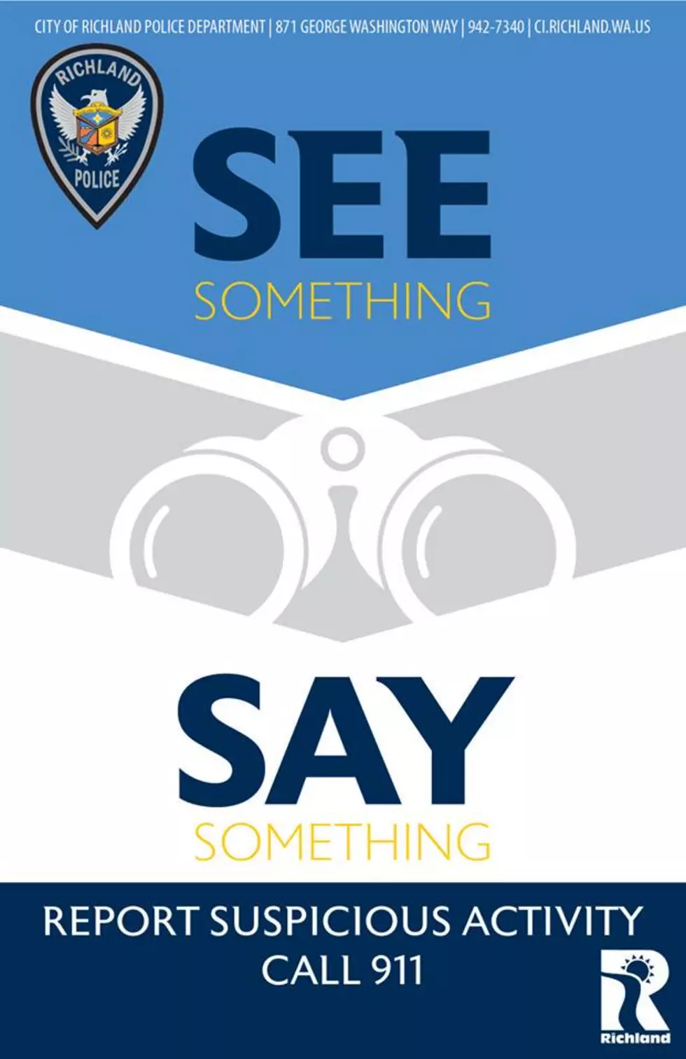 If You See Something – Say Something Campaign Starts In Richland