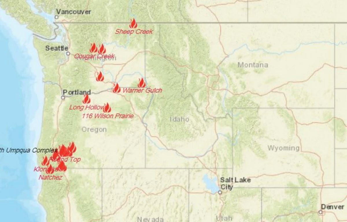 Heres An Interactive Map Of All Current Fires And Emergency Info
