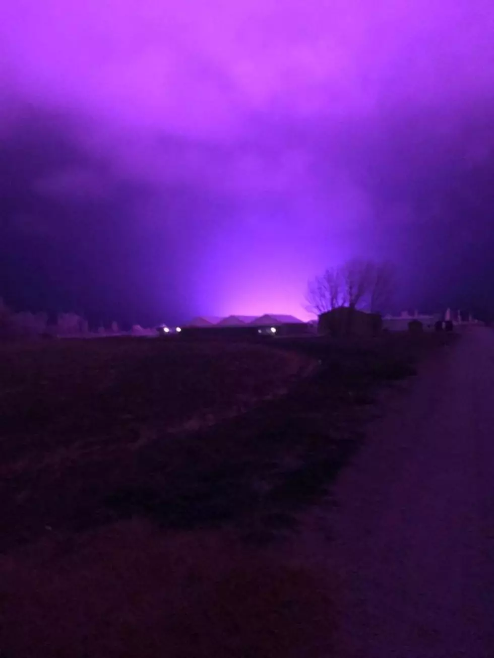 What Was The Purple Haze in the Finley Sky Overnight?