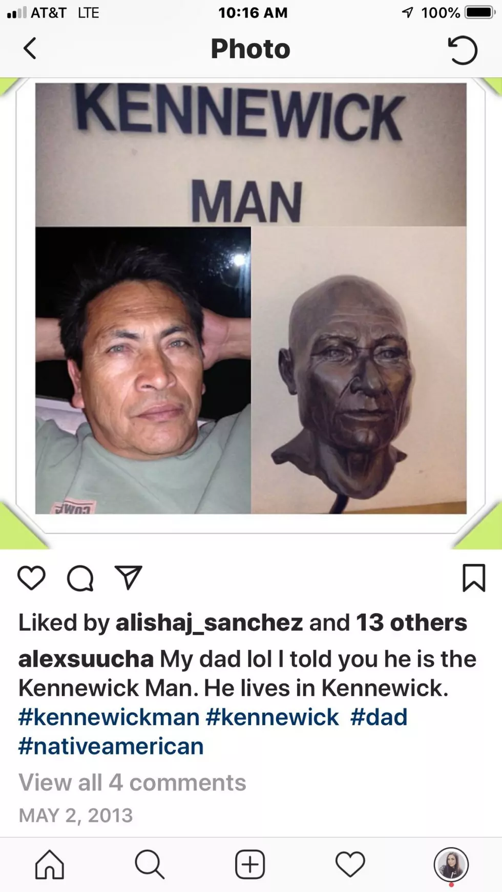 DNA Connects Local Man With Legendary "Kennewick Man"