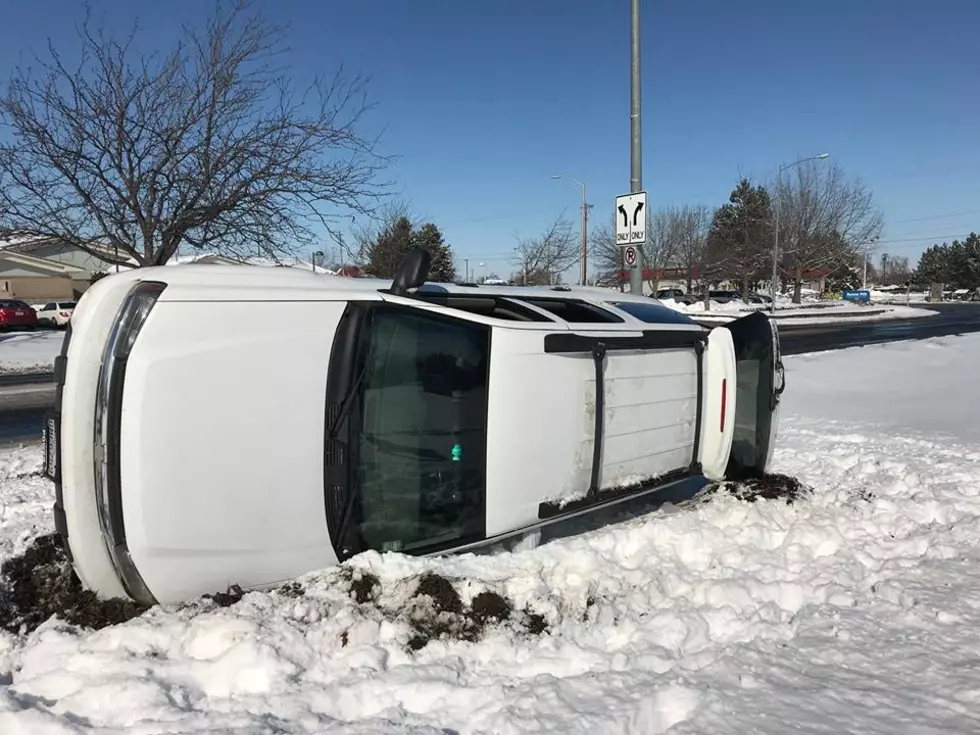 Vehicle Flips on South Ely Street Luckily Leaving Kids Unharmed