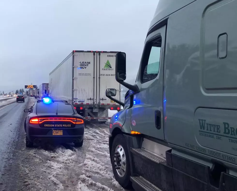 Oregon State Patrol Delivers Treats To Stranded Drivers on I-84