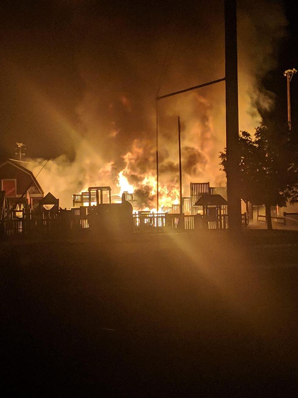 Arsonist Burns Down Popular Playground in Hermiston