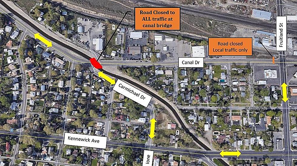 Kennewick&#8217;s Canal Drive Closed From Carmichael to Bruneau Through Friday