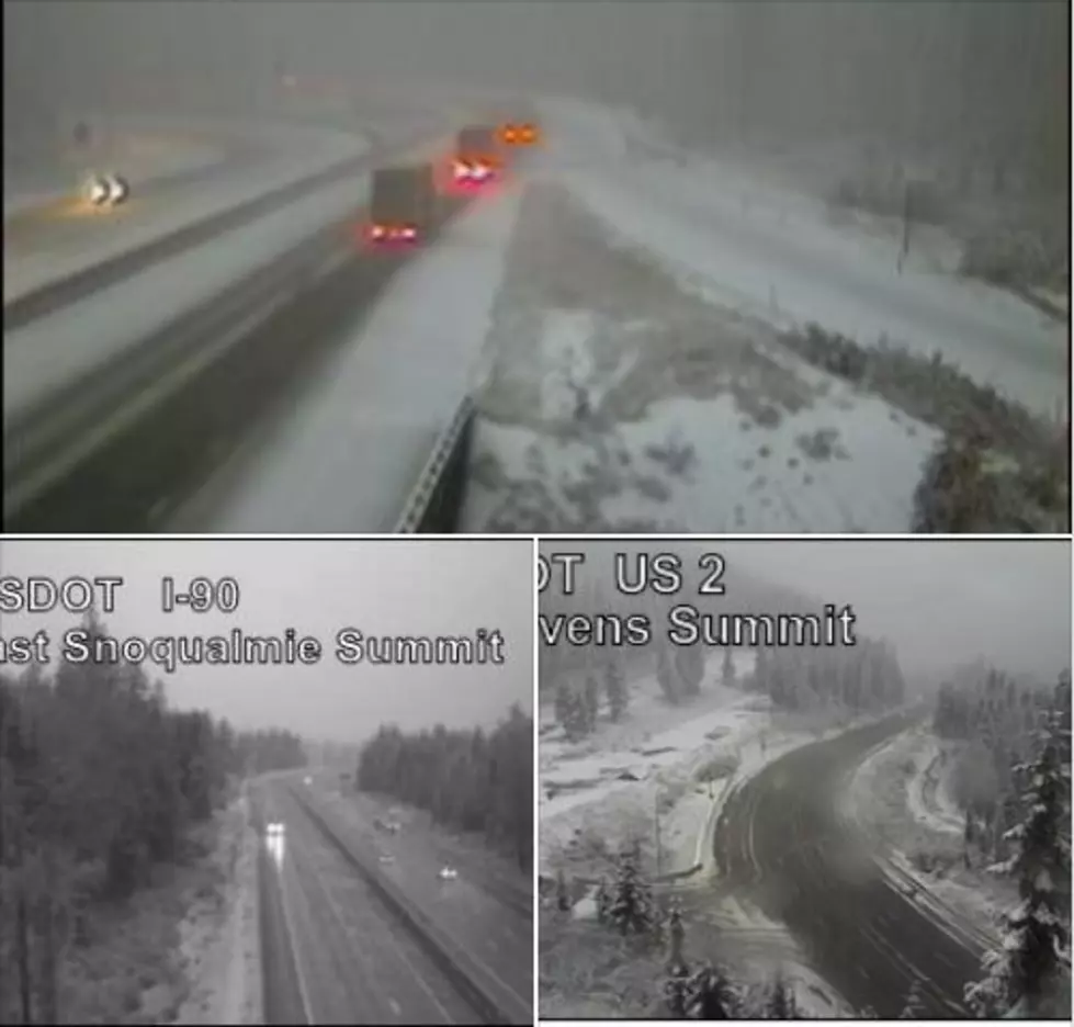 Travel Alert: Mountain Passes Getting Slammed By Snow Today