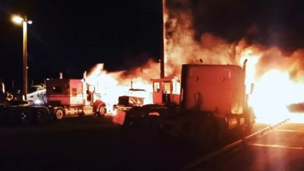 7 Semi-Trucks in Franklin County Burst into Flames