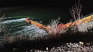North Idaho Train Derails Into Icy River [PHOTO]