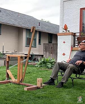 Walla Walla Neighbors Build Beer Catapult [VIDEO]