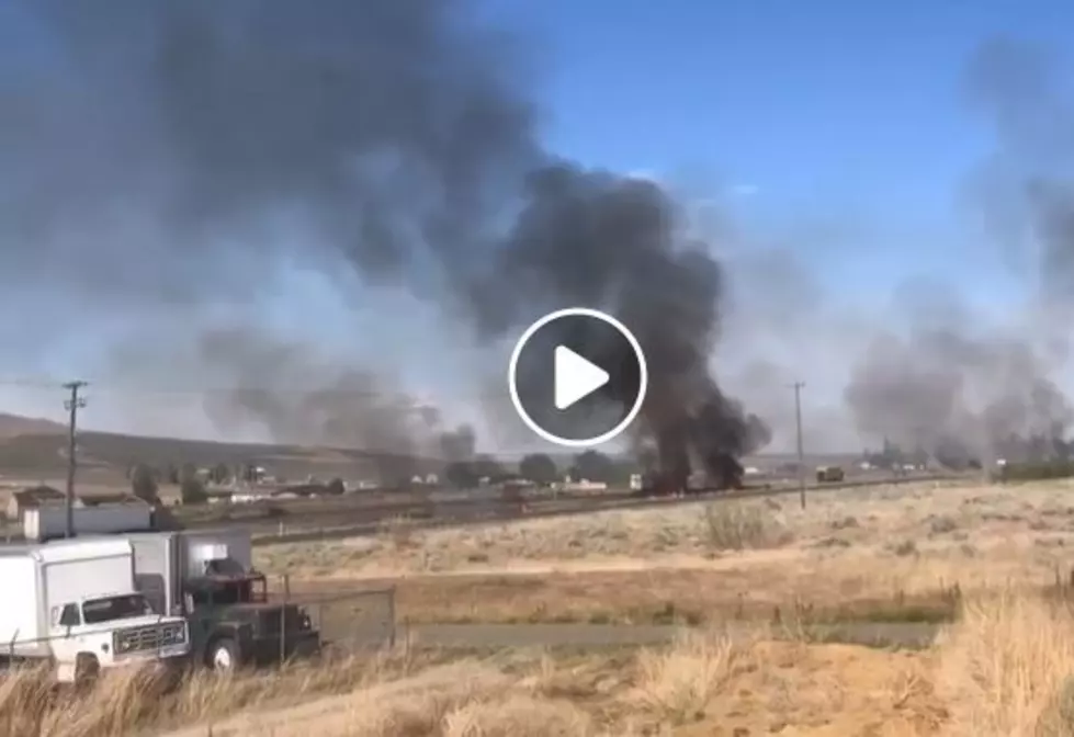 Fire Along I-82 Likely Started By Target Practice [VIDEO]