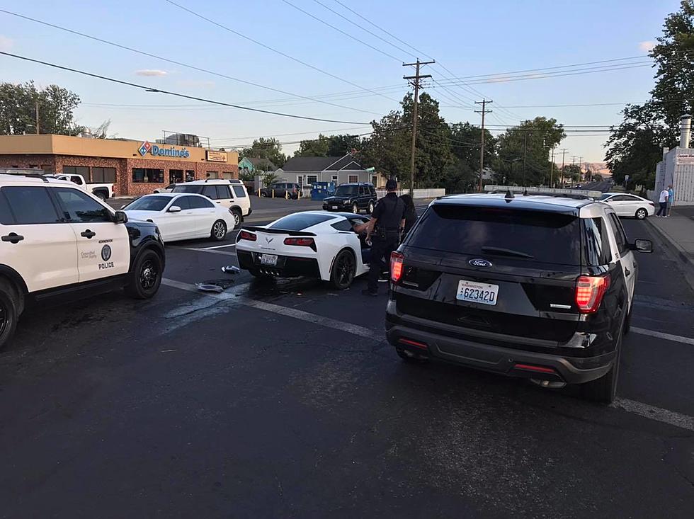 Corvette Gets Munched In Kennewick Traffic Accident