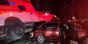 Ambulance Flipped in Snoqualmie Pass 4-Car Wreck [PHOTOS]