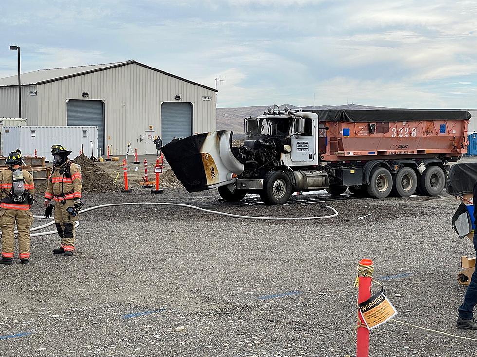 Hanford Site Waste Truck Goes Up In Flames and Smoke 