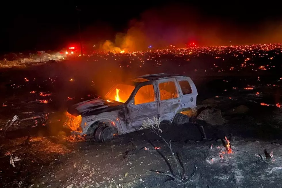 Vehicle Overheats &#038; Catches Fire Due to Extreme Heat in Rural Benton County