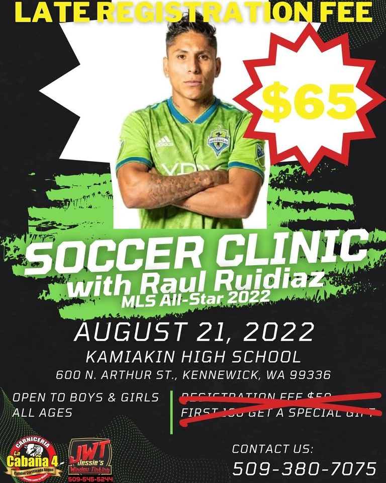 Seattle Soccer Star Raul Ruidiaz to Host Meet and Greet in Pasco