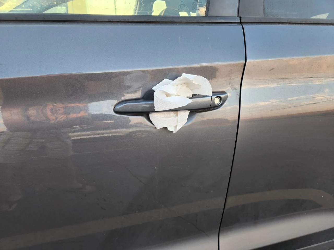Danger In Washington State Could Be A Simple Napkin In Car Door
