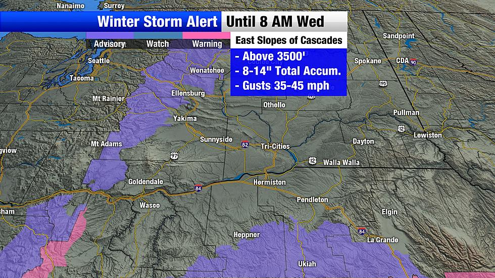 Winter Storm Alert For 8-14&#8243; in Eastern WA Cascade Mountains