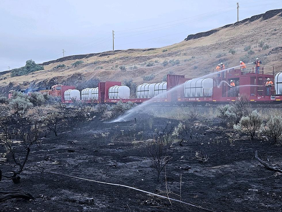 Firefighters Attack Blaze Unreachable by Vehicles With Help From BNSF