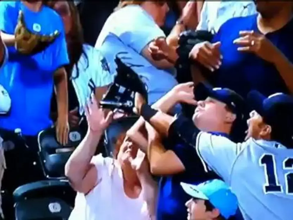 Foul Ball Hits Woman in the Face [VIDEO]