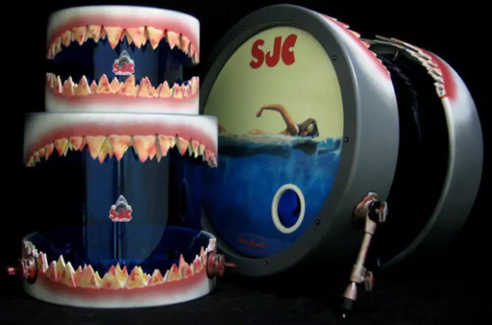 Four Year Strong Drummer Jake Massucco and His &#8216;Jaws&#8217; Inspired Drum Kit By SJC [PHOTOS]
