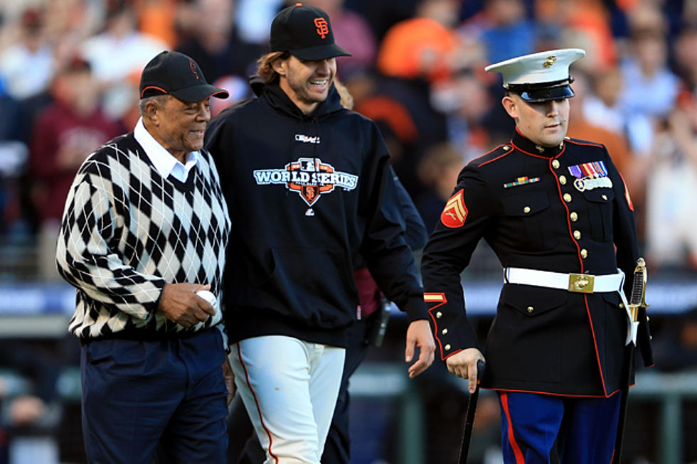 Moses Lake Marine Nick Kimmel Throws First Pitch In Game Two of World Series [VIDEO]