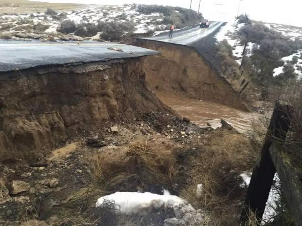 Lind, WA Driver Runs Over Washed Out Hole In Road, Falls 15 Feet