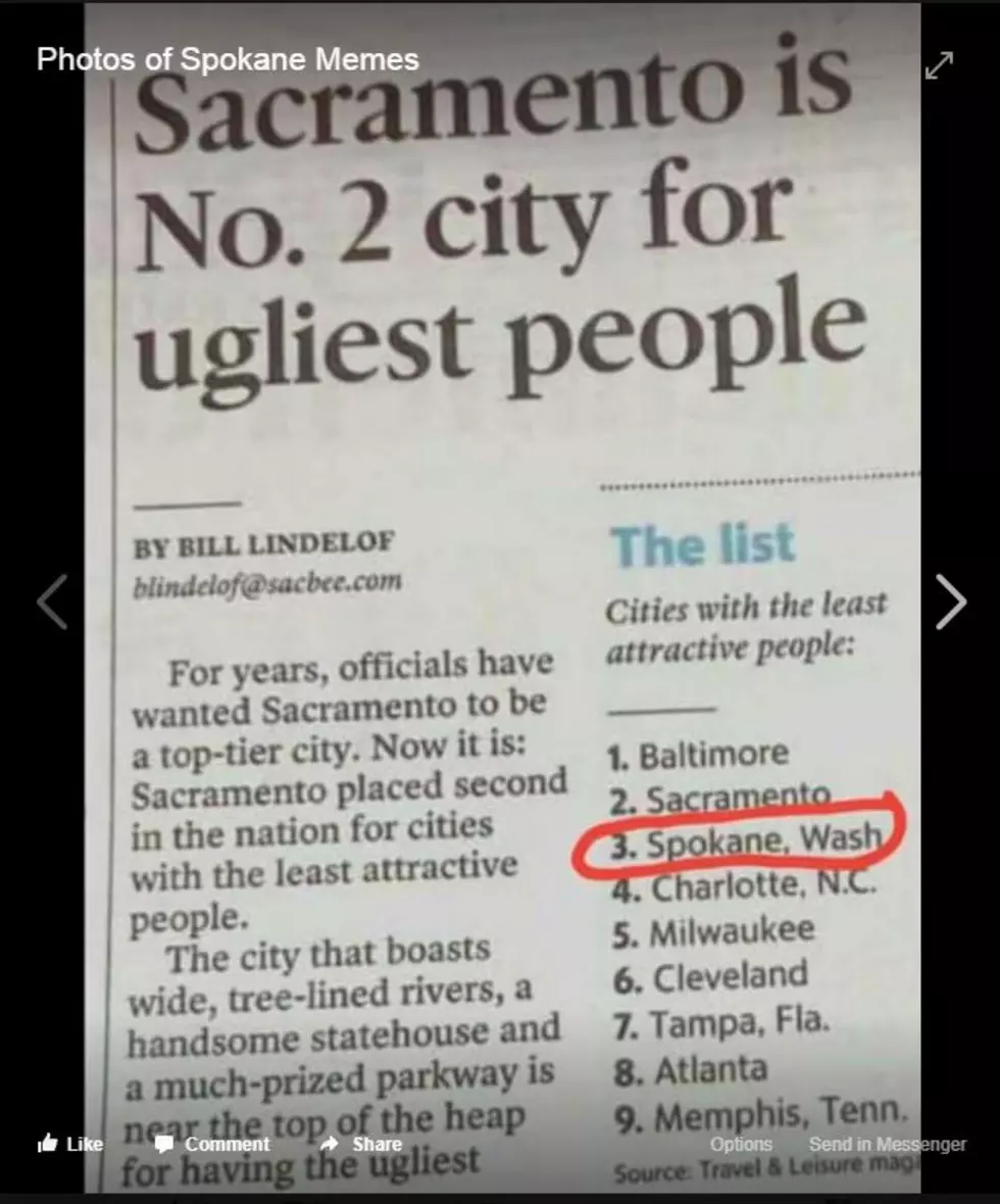It’s Official! Spokane #3 for Ugliest People in USA!