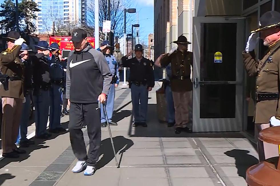 Washington State Trooper Shot WALKS Out of Hospital to Salutes