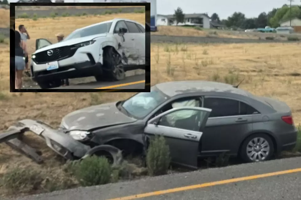 Noon Crash Sends Cars into Ditch on SR-240 in Kennewick