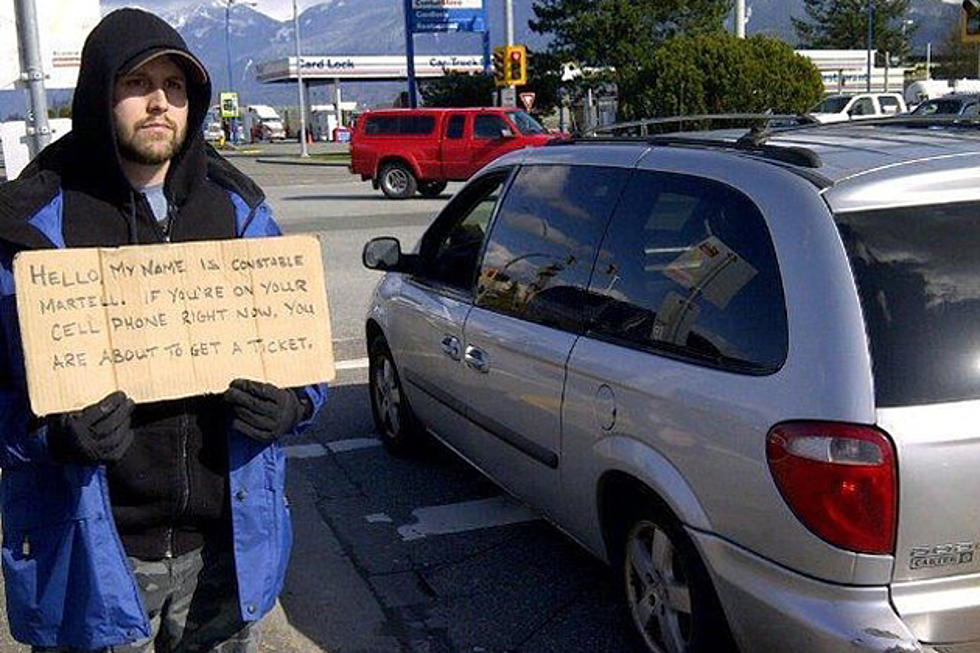 Be Careful — That Homeless Man May Really Be a Cop Out to Catch Distracted Drivers