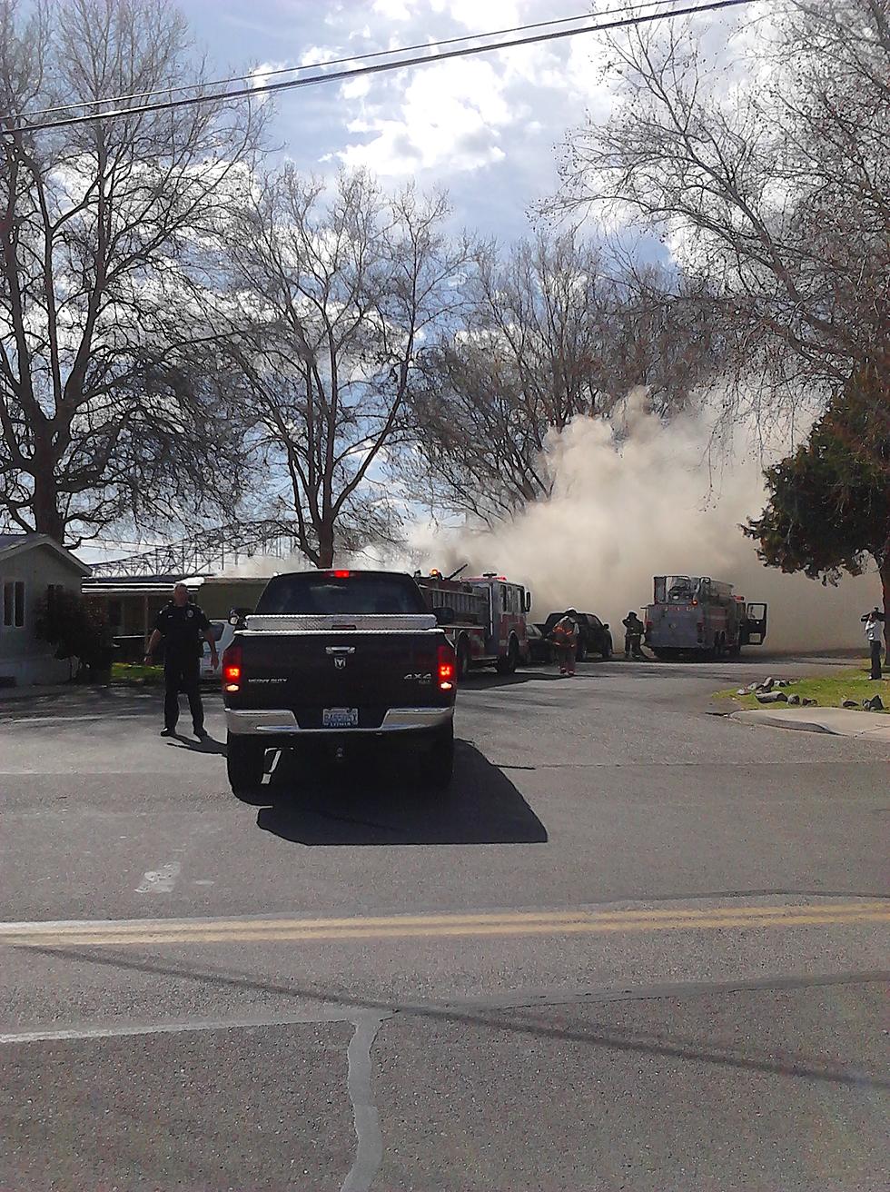 First Responders Battling Trailer Fire in Pasco – 28th and A Street