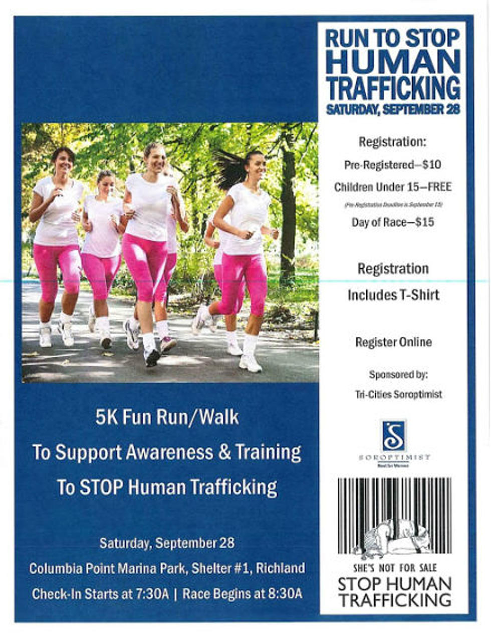 Run to Fight Human Trafficking Coming to Tri-Cities September 28th