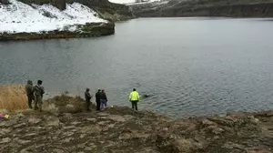 Grant County Suspect Believed to Have Driven Off Cliff Into Lake!
