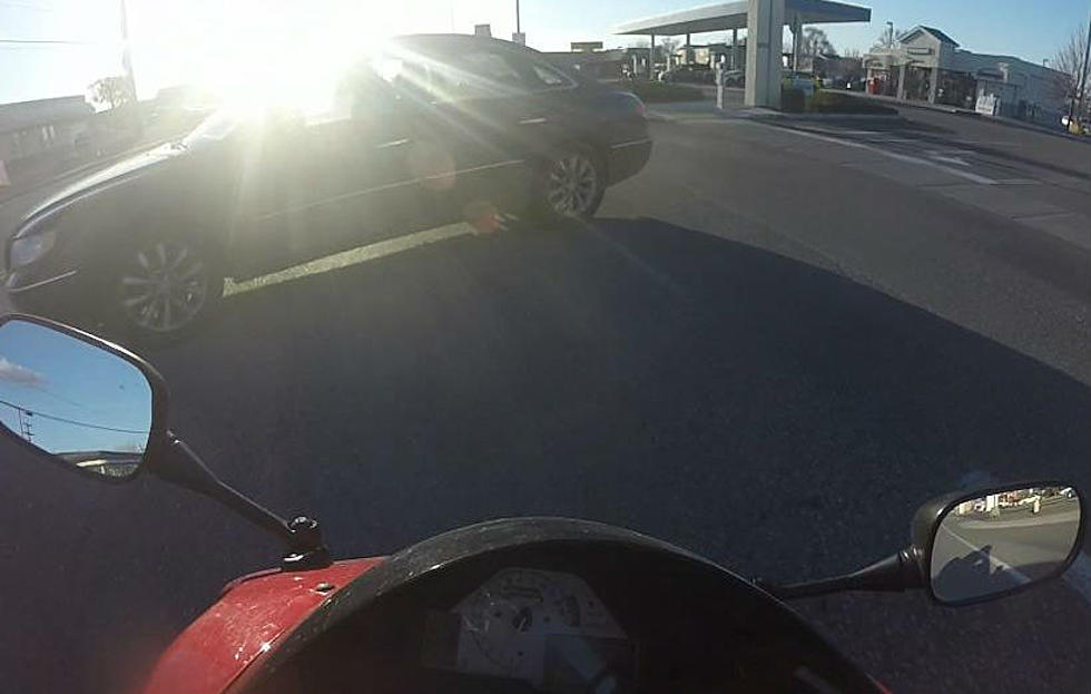 Motorcycle Rider Captures Hit-And-Run Footage on Go-Pro Camera