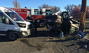 Spectacular Roll-Over Crash in Kennewick Results in NO Injuries!