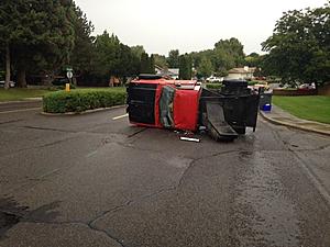 Attempted U-Turn Leads to Kennewick Rollover