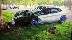 Druggie Driver Slams Tree After Passing Out Behind Wheel