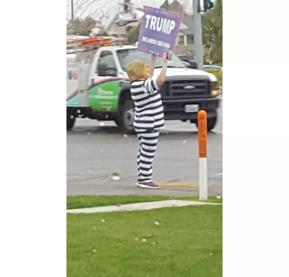 Trump Supporters Turn Heads in Tri-Cities With Hillary Jail Outfit