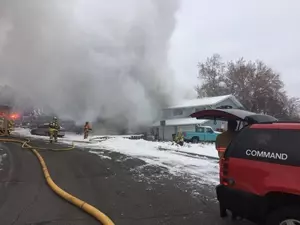 House Fire Closes City Block in Kennewick
