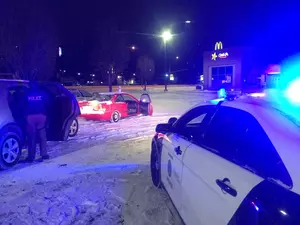 Maybe The Snowstorm Helped Police Locate Stolen Car, Arrest Driver